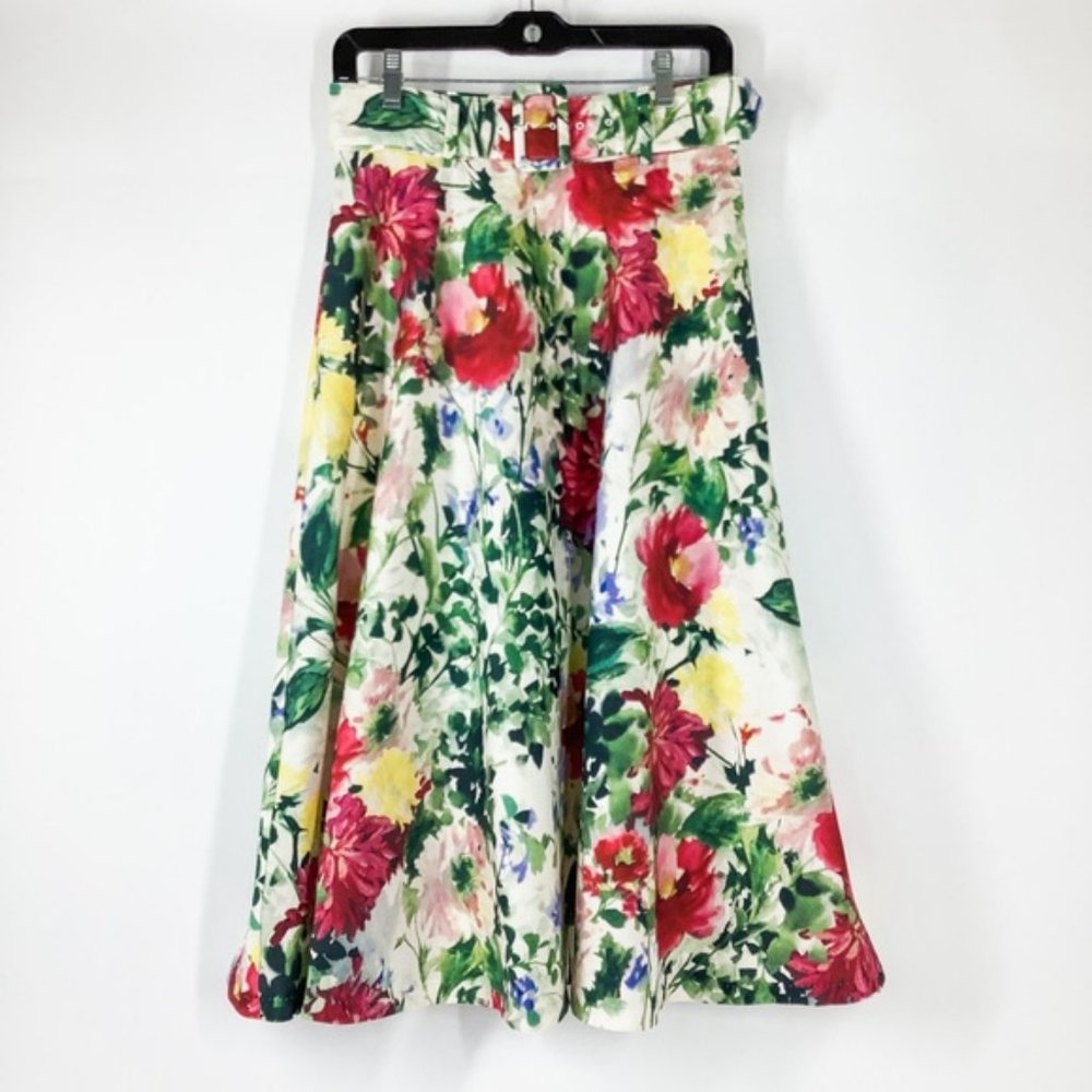 Philosophy Muti Color Belted High Waist Skirt - Picture 3 of 7